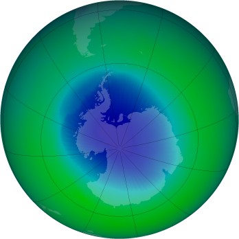 November 1990 monthly mean Antarctic ozone